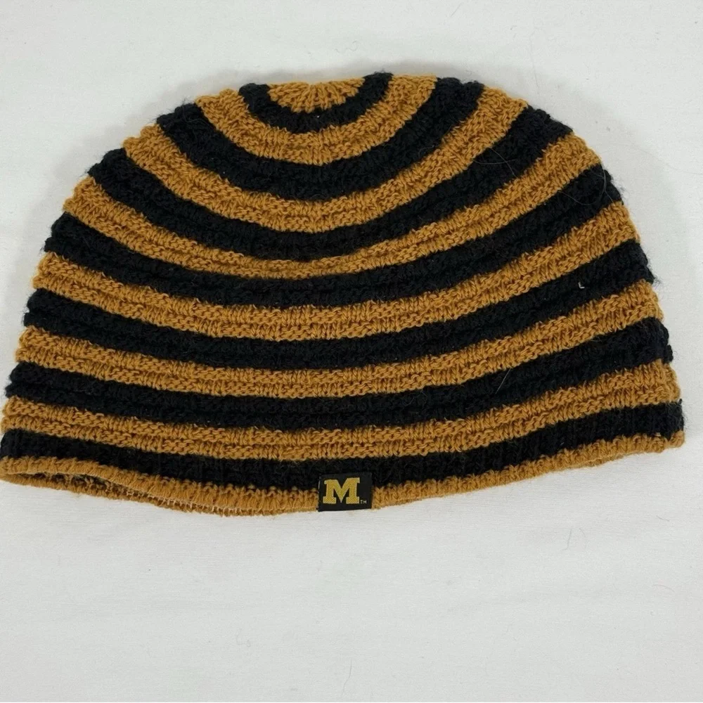 Mizzou Striped Black and Gold‎ Beanie